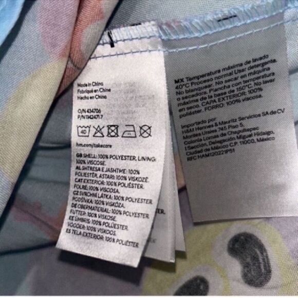 H&M Girls Eva Blue Printed Cremers
Sleeveless Printed Dress(Size 8/10) - Picture 5 of 6